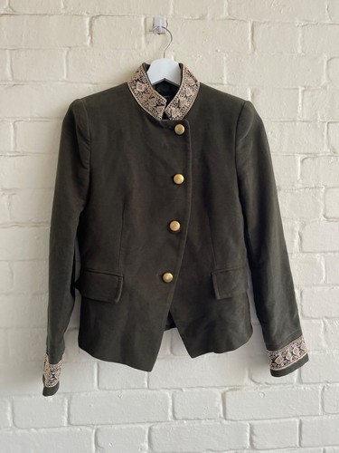 Zara military jacket khaki - zara,