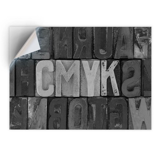 Vinyl sticker bw - a4,