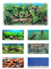 Aquarium Fish Tank Vivarium Background Picture Poster 24" tall/drop/height ref02