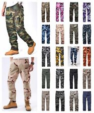 BACKBONE Mens Casual Camo Cargo Pants Military Combat Army Tactical BDU Pants
