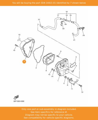 Yamaha case air - cleaner, 2