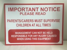 A3 safety Sign foamex sign