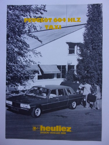 Peugeot 604 hlz - peugeot, limousine