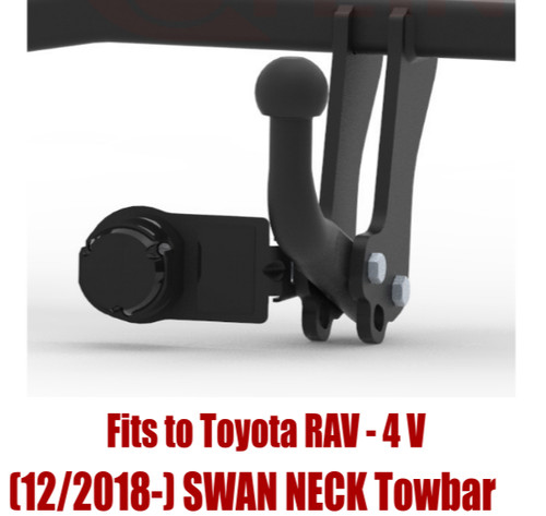 Swan neck tow bar - swan, toyota