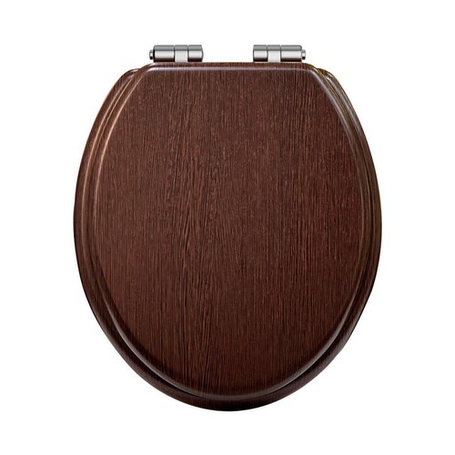 Heritage walnut toilet seat - heritage,
