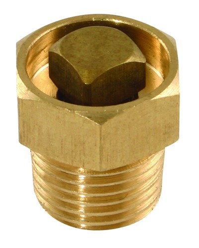 Brass radiator air vent - brass,