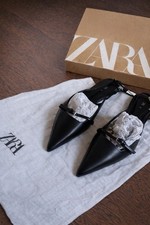 Zara Black Heels Pointed Toe