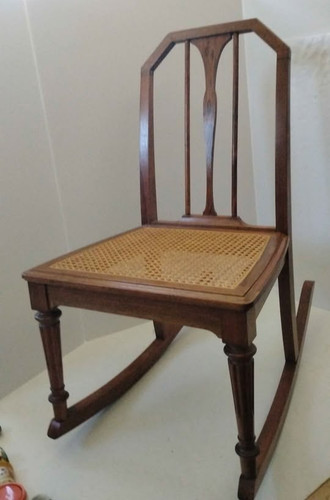 Vintage kids oak - rocking, chair