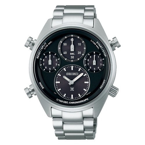 Seiko silver mens chronograph - mens,
