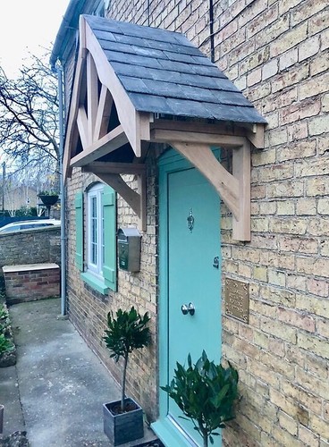 Assembled oak canopy wall - assembled,