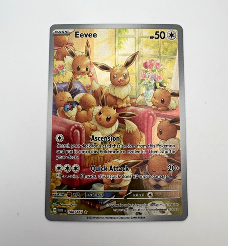Pokémon tcg eevee 188 - eevee, 188/167