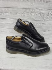 Solovair Black Leather Slip On