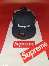 New Era Supreme NY cap,Navy, Unisex, Size 7 1/2,Supreme Bag Plus Supreme Sticker