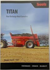Original Teagle Rear Discharge Muck Spreaders Brochure, From 6 - 15 Cubic Metres