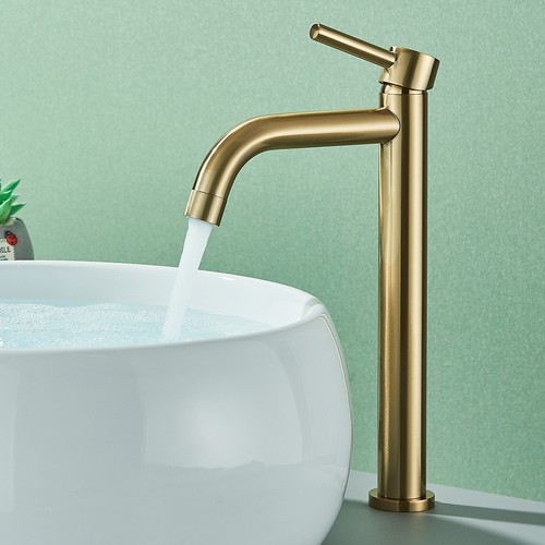 Brushed gold bathroom sink - gold,