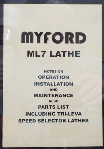 Myford ml7 lathe - myford,