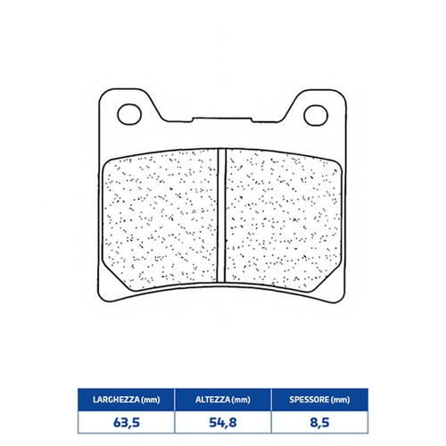 Sintered rear brake pads for - rear,