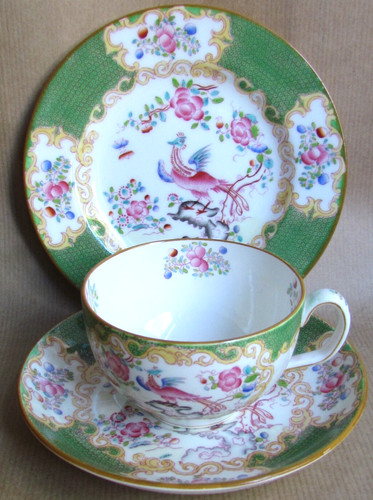 Mintons green cockatrice trio - green,