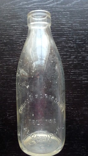 Vintage milk bottle - ., church