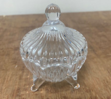 Crystal Glass Round Footed
