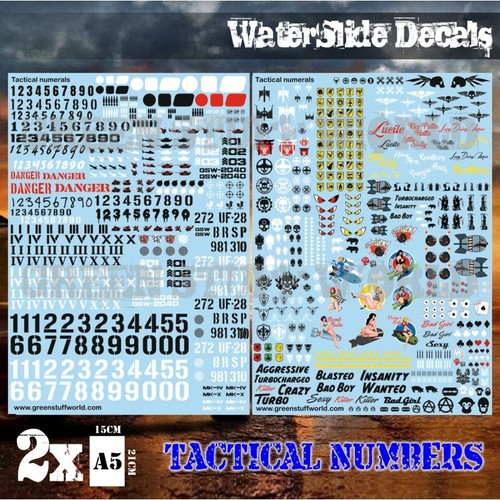 Waterslide decals tactical - -,