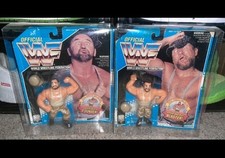 Bushwackers Hasbro carded ORIGINAL Hats WWE WWF  Series 10 with protectors 