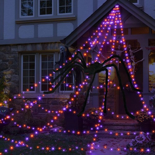 Halloween luminous spider web - halloween,