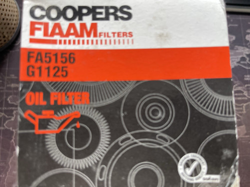 Genuine coopers oil filter for - coopers,