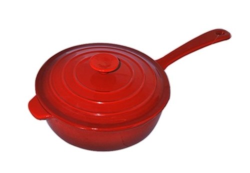 Red enamel cast iron cooking - cast,