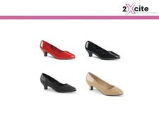 Pleaser Low Heel Court Shoes