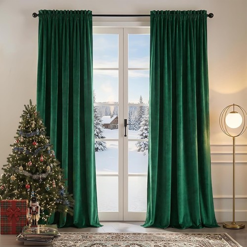 Emerald green velvet - green,