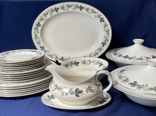 Royal doulton burgundy dinner - doulton,