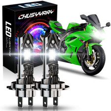 2pc H7 LED Headlight Bulbs Kit 6000K For Kawasaki VERSYS 650 KLE650 2007 - 2021