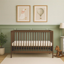 Mini Walnut Solid Wood Cot Bed