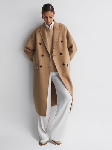 Reiss layah relaxed wool blend - relaxed,