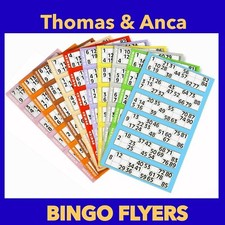 Bingo Tickets Bingo Flyers