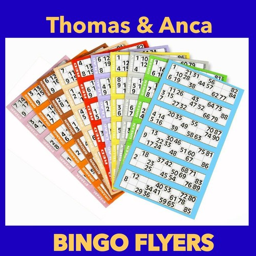 Bingo tickets flyers - bingo,