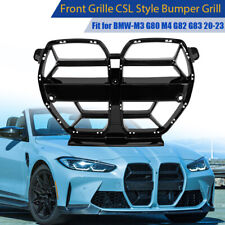 CSL STYLE FRONT BUMPER GLOSS BLACK GRILL GRILLE FOR BMW G80 M3 G82 G83 M4 21-24