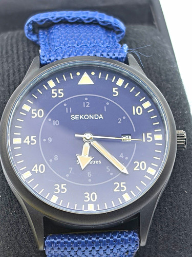 Sekonda quartz analogue blue - sekonda,