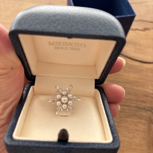 Mikimoto akoya pearl snowflake - pearl,