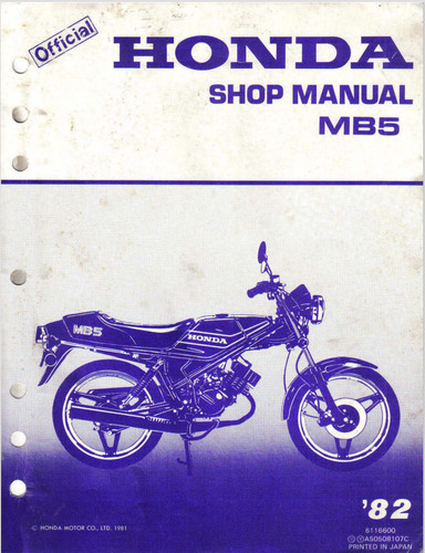 1982 honda mb5 motorcycle - mb5,