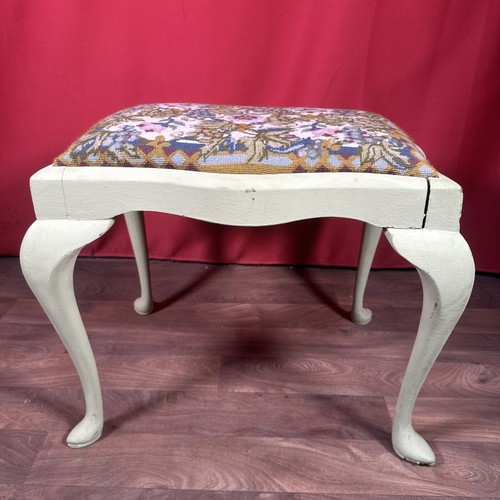 Vintage piano stool green - stool,