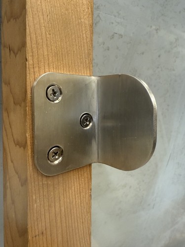 Gate door stop angle - door,