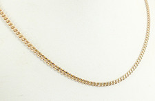 9ct Gold Curb Chain Solid Link Hallmarked 4.4 grams 19.5'' with gift box