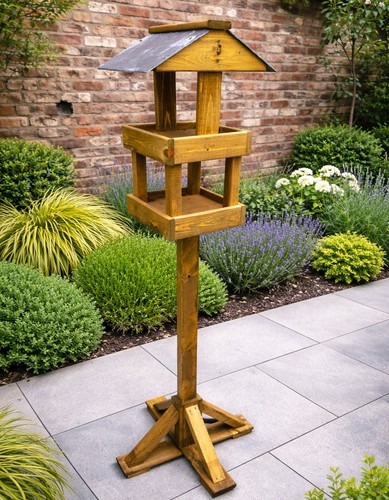 Wooden bird table garden multi - table,