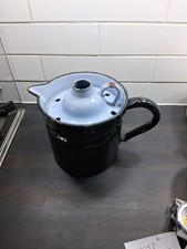 Vintage Enamel jug with lid
