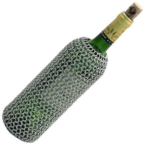 Chainmail wine bottle - bag,