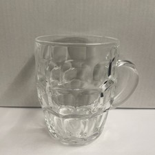 Pint Beer Mug Tankard arcoroc  Glass Beer 1pt to Brim Dimple Mug