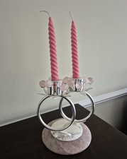 Silver Plated and Rose Quartz