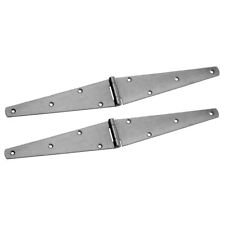 Steel Strap Hinge Pair of Zinc Plated 4 - 12 Inch